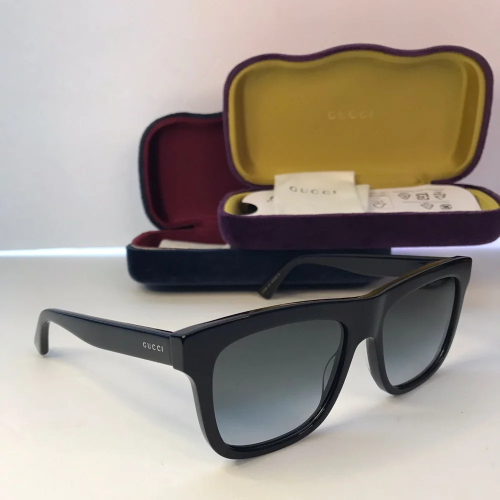 New 💯 Original GUCCI GG0158SN 001 Square Sunglasses